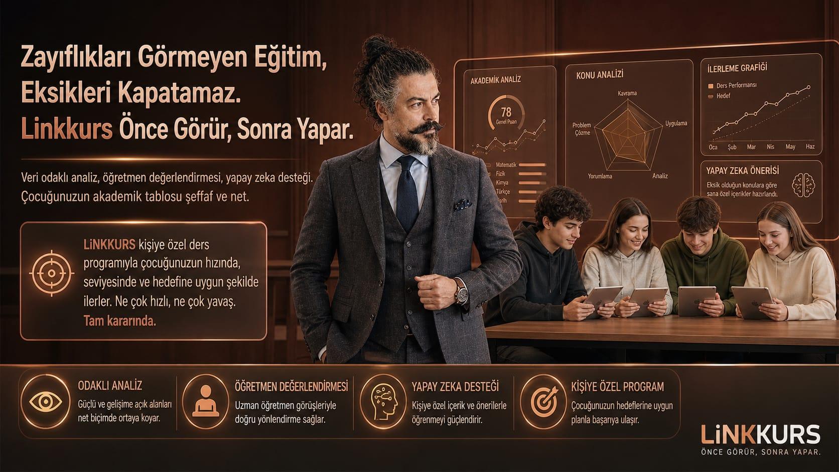 Önce görür, sonra yapar.